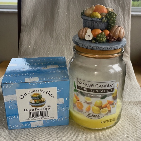 Vintage, elegant fruit, candle topper - Picture 5 of 12